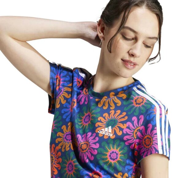 Women's adidas x FARM Rio Slim Dress (IM2392) Size M NEW WITH TAGS - Picture 6 of 7